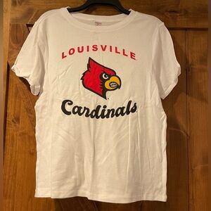 Louisville Cardinals‎ White Sideline Slounge T-shirt Women’s (XXL and XL) New